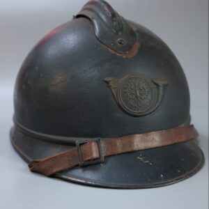 Hełm Francuski Adrian wz.15 z oznaką Strzelców Armii Polskiej we Francji